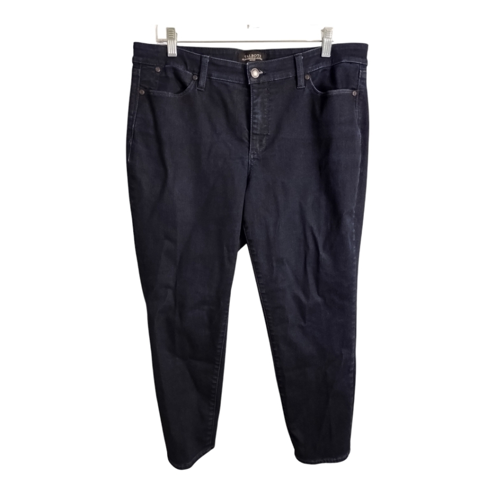 Talbots Flawless 5 Pocket Curvy Slim Ankle Casual Denim Pants 14P